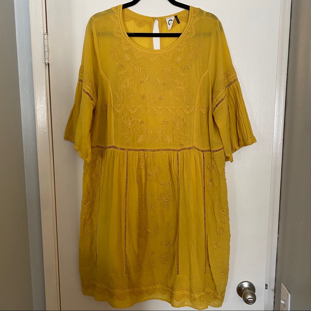 Anthropologie Tunic Laced Dress